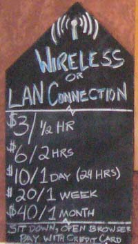 Wireless Access at the Alpine Internet Cafe