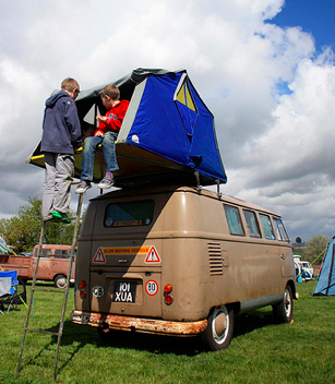 Air Camping on a VW Bus from Starling Travel