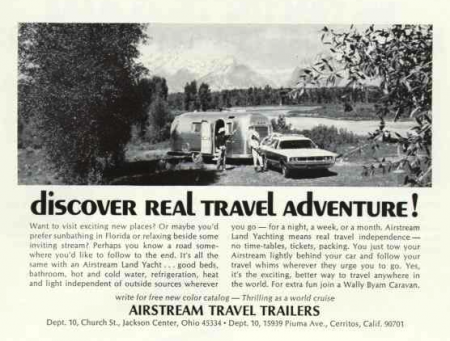 Airstream Ad from National Geographic 04-1970 from Starling Travel