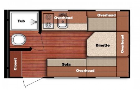 Amerilite 14RBC Floorplan from Starling Travel