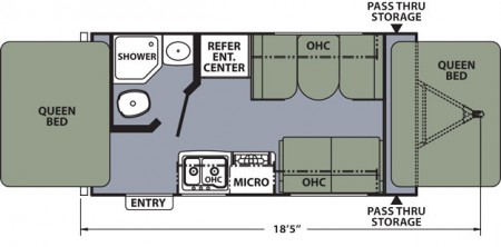 Apex 151RBX Floorplan from Starling Travel