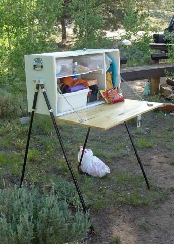 Design   Kitchen Layout on My Camp Kitchen From A Store But I Adore This Homemade Camp Kitchen