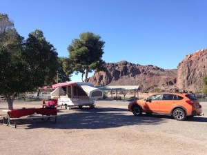 Camping in the Popup at Buckskin Mtn State Park in AZ from Starling Travel