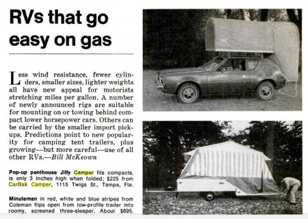 Carbak Cartop Tent Camper in Popular Mechanics from Starling Travel