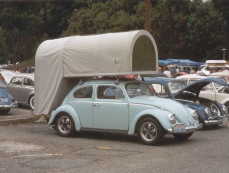 Carbak Cartop Tent Camper on a Beetle from Starling Travel