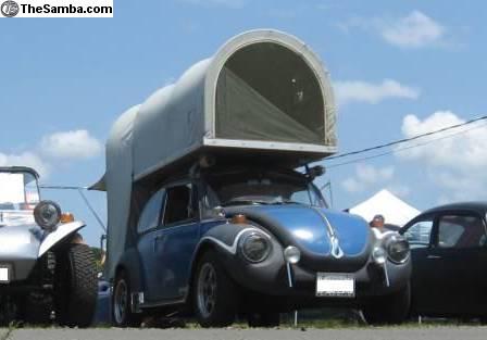 Carbak Cartop Tent Camper on a Beetle from Starling Travel