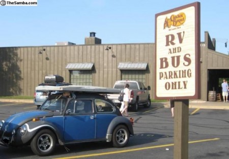 Carbak Cartop Tent Camper folded on a Beetle from Starling Travel