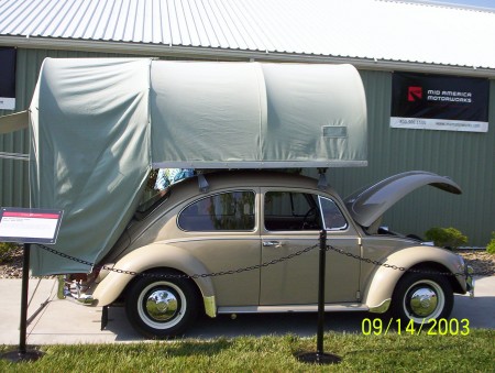 Carbak Cartop Tent Camper on a Beetle from Starling Travel