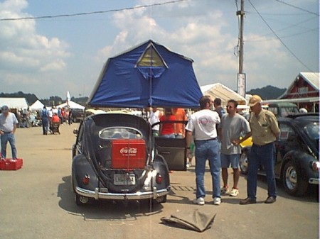 Cartop Tent on a VW Beetle Bug from Starling Travel