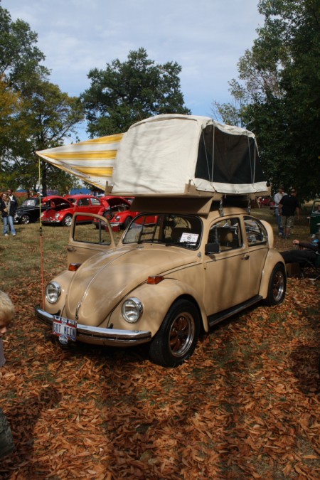 Cartop Tent on a VW Beetle Bug from Starling Travel