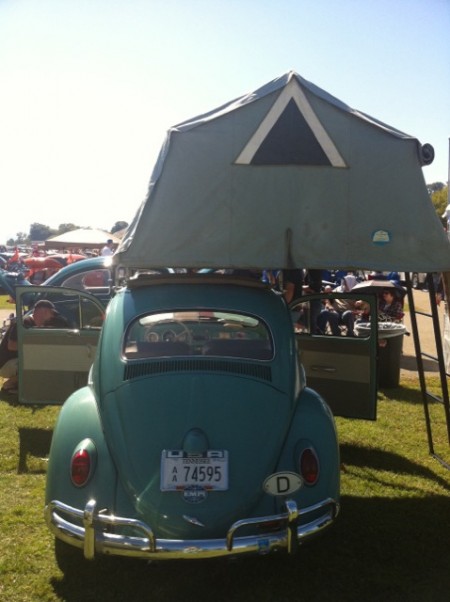 Cartop Tent on a VW Beetle Bug from Starling Travel