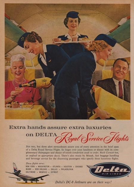 Delta Royal Service Flights: click to see full size