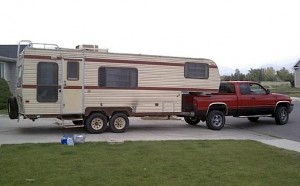 Fifth Wheel Camper and Truck