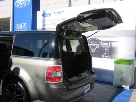 Ford Flex 2013: tailgate would make a great camp kitchen from Starling Travel