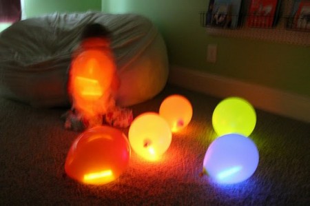 Glow sticks in balloons from Starling Travel