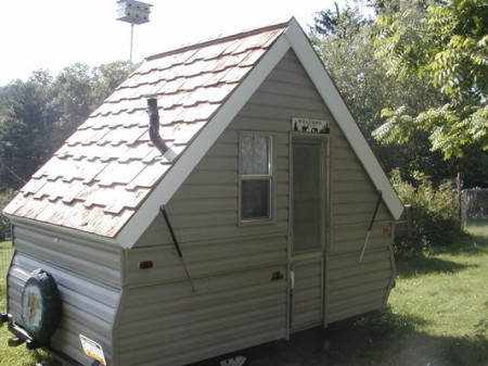 Homemade A-Frame Camper Trailer