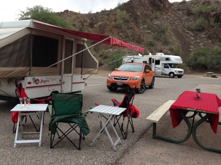 Homemade Awning on a Jayco Tent Trailer from Starling Travel