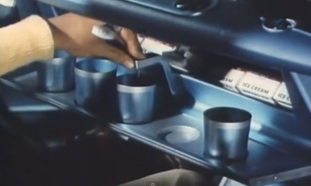 Ice cream and drink dispenser in the car from Starling Travel