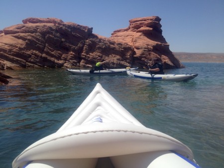 Kayaking at Sand Hollow UT 06-16-12