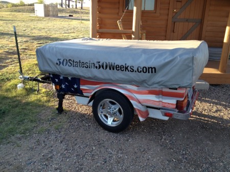 Kevin and Sherri Parsons Motorcycle Tent Trailer