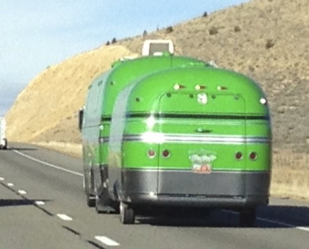 Lime Green Motorhome and Toy Hauler from Starling Travel