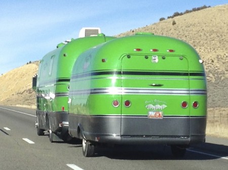 Lime Green Motorhome and Toy Hauler from Starling Travel