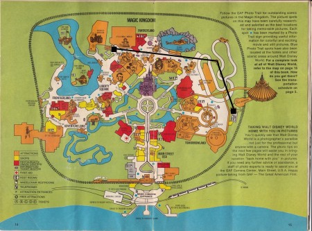 Magic Kingdom Map Skyway Highlighted from Starling Travel