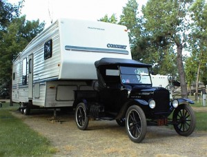 Model T and a Fifth Wheel