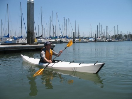 Origami Kayak photos via Make