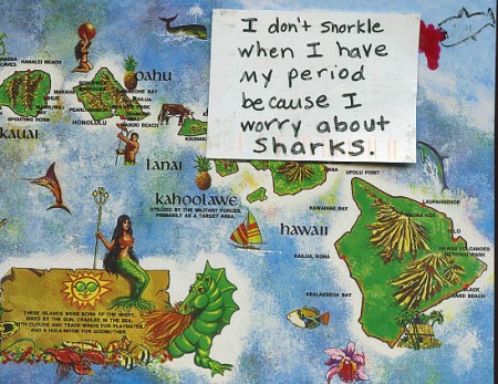 PostSecret Snorkeling While On Your Period