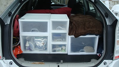 Prius Camper Back Storage
