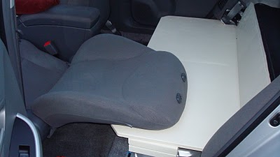 Prius Camper HEAD REST OFF