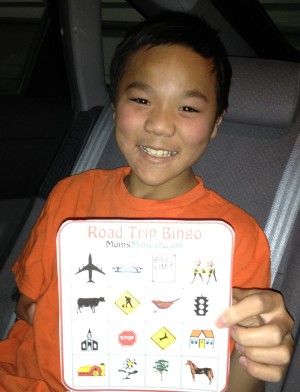 Road Trip Bingo from Starling Travel