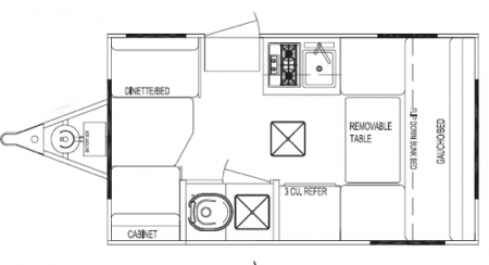 Serro Scotty Hilander Floorplan from Starling Travel