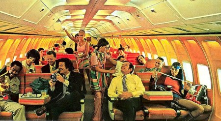 Seventies Airlines had tons of room and big seats