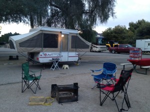 Tent Camping in Buckskin Mtn State Park AZ