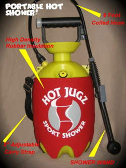 Hot Jugz: Portable Hot Shower